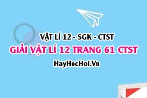 Giải Vật lí 12 trang 61 Chân trời sáng tạo SGK